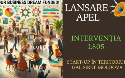 Lansare Intervenție L805 – Start-up în teritoriul GAL SIRET-MOLDOVA (apel de selecție nr. 805/815/1/1/2025)